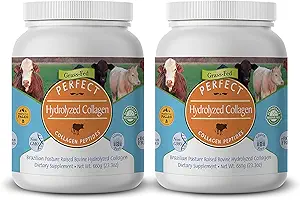 Mükemmel Supplements - Mükemmel Hidrolyzed Collagen Toz - 660g - Tüm Doğal Collagen - Brezilyalı Pasture Yükseltilmiş - Sağlıklı Cilt - 2 Pack
