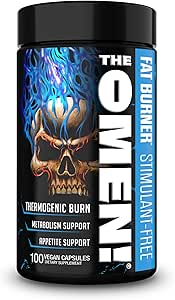 JNX SPORTS The Omen! Μη διεγερτικό θερμογόνος καύση λίπους – Caffeine-Free Συμπλήρωμα διατροφής για άνδρες και γυναίκες 