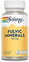 Solaray Fulvic Minerals 100 mg | Himalaya Shilajit | Sağlıklı Digestion, Skin & Brain Support | 30 VegCaps