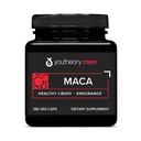 Youtheory Men's Maca - Vegan Maca Supplement for Men - Supports Energy, Stamina & Endurance* - Süt, Soy & Gluten Free - 120 Sebze Capsules