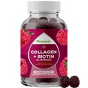 Biotin ile Kadınlar için Hidrolyzed Collagen and - Saç, Skin ve Nails Elastiklik, Vitality & Hydration Gummies - Natural Sourced Biotin ve Collagen for Women - 90 Count