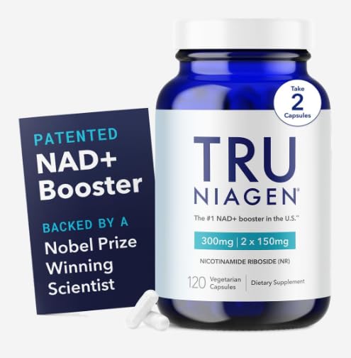 TRU NIAGEN - Patentlendi Nicotinamid Riboside NAD+ Tamam. NR Hücreleri Enerji Metabolism & Onarım, Vitality, Sağlıklı Kalp, Beyin & Kas - 60 Hizmet / 120 Capsules