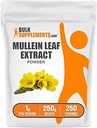 BulkSupplements.com Mullein Leaf Extract - Verbascum Thapsus, Mullein Supplement - Herbal Supplement for Immune Support - Gluten Free, 1g per Service, 250g (8.8 oz)