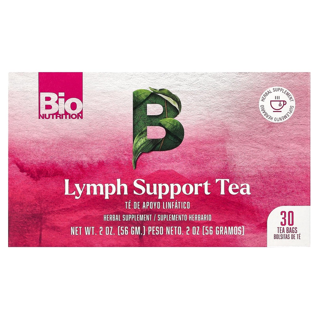 Bio Nutrition Lymph Support Tea, Caffeine Free, 30 Tea Bag, 2 oz (56 g)