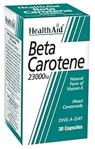 Sağlık Yardım Beta-Carotene (Doğal) 15mg 30 Capsules
