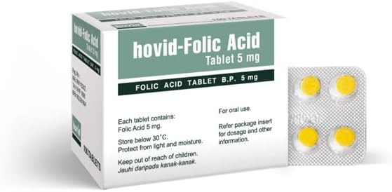 HOVID Folic Acid 5Mg 100 Tabletler ( 100 Tablet 3 Kutunun Paketi)