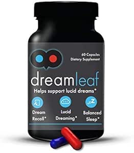 Dream Leaf Pro - Premium Lucid Dreaming Supplement - 60 Capsules,Valerian Root, Mugwort, Alpha GPC, Choline Bitartrate, Huperzine-a
