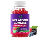 Melatonin 20 mg Gummies (120 Count) - 10 mg of Melatonin Per Gummy - Gluten-Free, Non-GMO, Vegetarian, Great Tasting Karma Berry Flavor - 60 Hizmetler