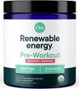 Ora Organic Natural Pre Workout Toz - Raspberry Lemonade Flavor- Jitter Free Energy, Focus, Hydration, & Endurance - Vegan, Sertifikalı Organik, Soy, Süt ve Gluten Ücretsiz, 20 Hizmetler