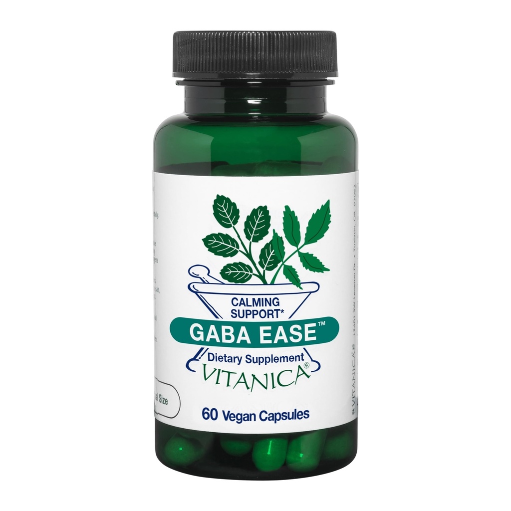Vitanica, GABA Ευκολία, χαλαρωτική υποστήριξη, Vegan, 60 κάψουλες