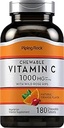 Piping Rock Vitamin C Chewable 1000 mg | 180 Tabletler | Orange Flavor | Vegetarian, Non-GMO, Gluten Free Supplement Supplement Supplement