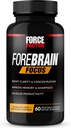 Güç Faktörü Forebrain Focus Brain ATM, Beyin Tamamını Clarity & Concentration, Memory & Sharpness & improve Verimlilik için, Nootropic Brain Support Supplement, 60 Capsules, Black