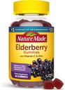 Nature Made Elderberry με βιταμίνη C και ψευδάργυρο, συμπλήρωμα διατροφής για την υποστήριξη του ανοσοποιητικού, 60 Gummys Elderberry, 30 Ημέρα προσφοράς