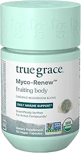 True Grace Mushroom Myco-Renew Blend Daily Immune Support - 60 Kont Capsules - Organik Organik Organik