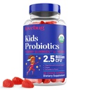 LOVEBUG Kids Probiyotik Gummies – Organik Chewable Probiyotikler for Kids Aged 4+, Soil-Based Children's Probiyotik for Gut Health,Constipation,Digestive & Immune Support, Vegan, 30 Chews, Strawberry