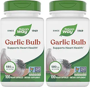 Nature's Way Bulb Bulb, Supports Heart Health*, 100 Vegan Capsules (Pack of 2)