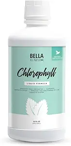 Bella All Natural Liquid Klorophyll Drops Anti-Aging | Artan Enerji | Hormonal Denge | Anti-Acne, Mint Flavor 60 ml