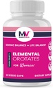 MARS VENUS Supplement with Lithium Orotate Ashwagandha Saffron Berberine Rhodiola Bacopa Fulvic Minerals - Elemental Orotates Capsules for for Women - 60 Count
