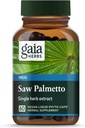 Gaia Herbs Palmetto - Erkekler için sağlıklı Prostate Fonksiyonlar - Contains Saw Palmetto ve Sunflower Seed Lecithin Erkeklerin Sağlığını Desteklemek için - 60 Vegan Sıvı Phyto-Capsules (30-Day Supply)