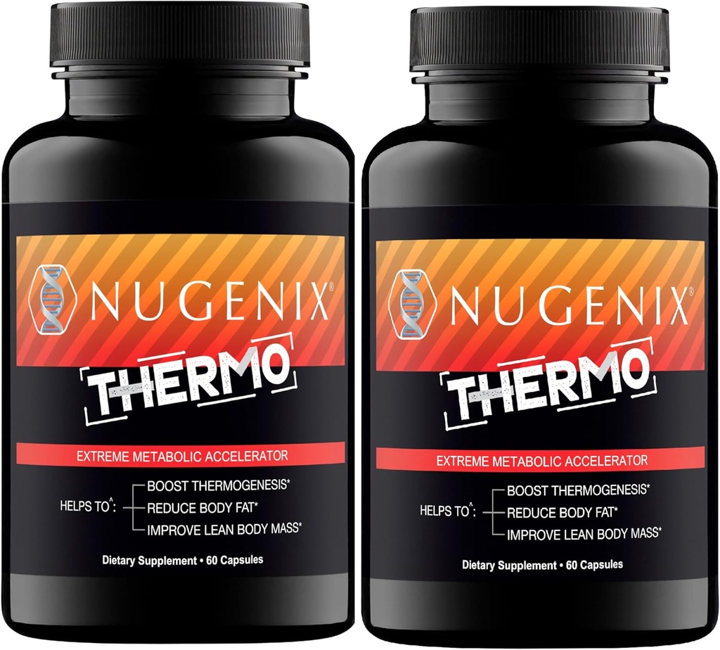 Nugenix Thermo - Θερμογόνος Fat Burner συμπλήρωμα χάπια για τους άνδρες, Extreme Μεταβολικός επιταχυντής, 120 κόμης