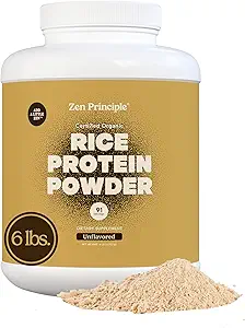 Zen Prensip Organik Brown Rice Protein 6 LB. USDA sertifikalı Organik. Selam olsun. -GMO. Vegan.