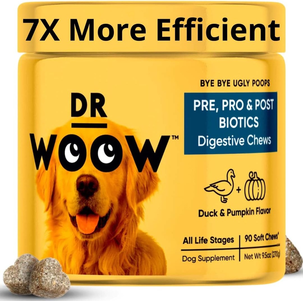Köpekler için probiyotikler, Pet Dog Probiyotikler ve Digestive Enzymes, Duck & Riley Flavor Dog Probiyotik Supplements, Dog Vitamins Dog Probiyotik Chews and Prebiyotiks for Dogs, Dog Gas Relief