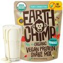 EarthChimp Organic Vegan Protein Powder - με Προβιοτικά - Μη ΓΤΟ, Γαλακτοκομικά, Μη Ορός γάλακτος, Πρωτεΐνες με βάση το φυτό Σκόνη για γυναίκες και άνδρες, Χωρίς γλουτένη - 26 Μερίδες 32 Oz (Plain & Uncoweed) No Scoop