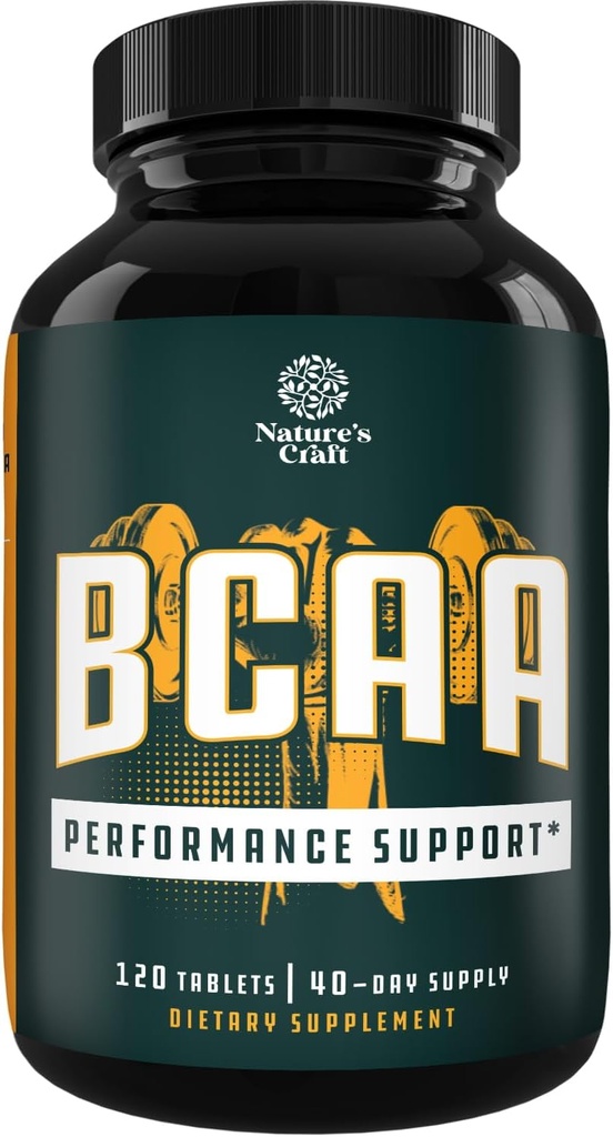 Branş Zincirleri Tamam - Vegan BCAA Tabletleri Post Workout Muscle Recovery ve Kas Büyüme Desteği - Erkekler ve Kadınlar için Bölünmesi 120