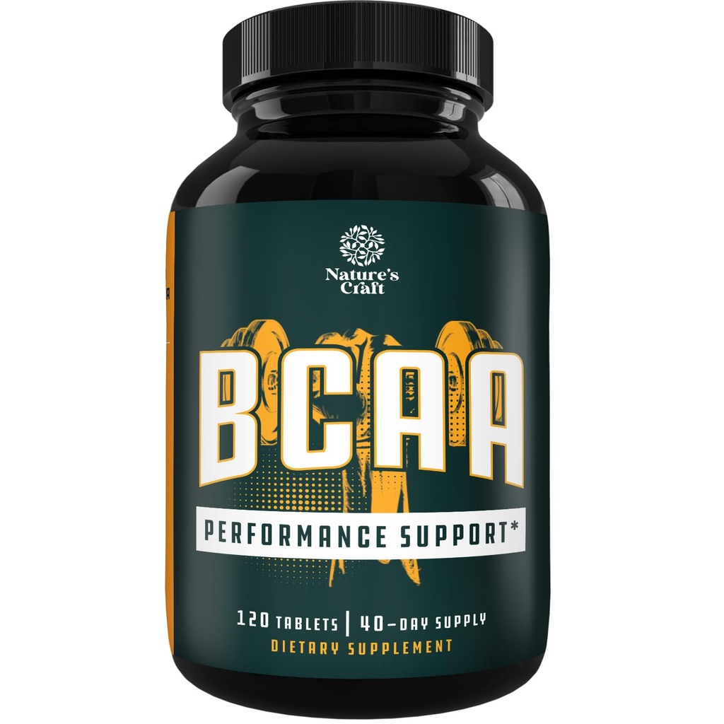 Branş Zincirleri Tamam - Vegan BCAA Tabletleri Post Workout Muscle Recovery ve Kas Büyüme Desteği - Erkekler ve Kadınlar için Bölünmesi 120