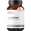 Sağlık L 5-MTHF için tasarımlar - Quatrefolic L Torchfolate Supplement 5mg (8500 DFE) - Kadınlar ve Erkekler için İyileştirilmiş Folate Supplement - Destekler Medeniyet - Non-GMO, Gluten Free (60 Capsules)