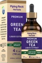 Piping Rock Green Tea Extract Liquid | 4 Fl Oz | Premium Herbal Supplement | Vegetarian | Alkol Free | Non-GMO, Gluten Free |