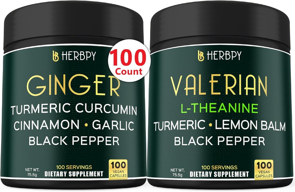 5in1 Ginger Supplement & 5in1 Valerian Root Supplement
