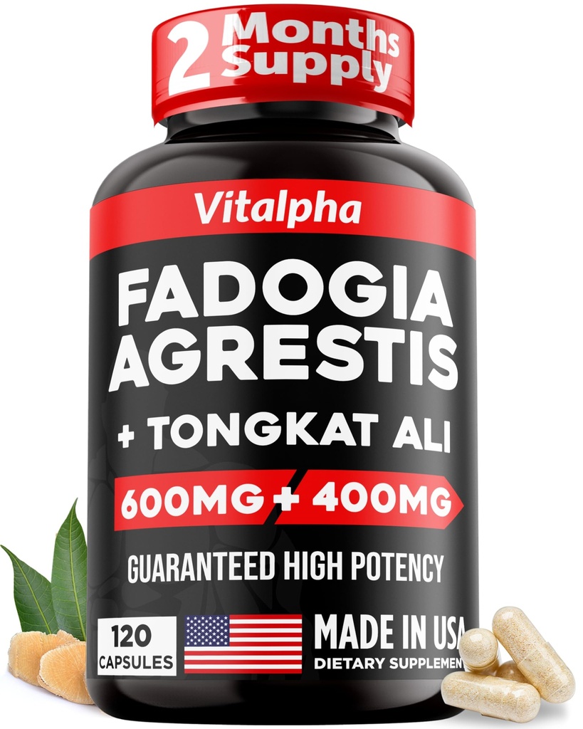 Ultra Yoğun 86.000 mg Fadogia Agrestis Tongkat Ali Mix - 200:1 Tongkat Ali + 10:1 Fadogia Agrestis + Bioperine - Athletic Performance & Muscle Mass için maksimum Güçlü Sır - 120 V-Caps