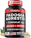 Ultra Yoğun 86.000 mg Fadogia Agrestis Tongkat Ali Mix - 200:1 Tongkat Ali + 10:1 Fadogia Agrestis + Bioperine - Athletic Performance & Muscle Mass için maksimum Güçlü Sır - 120 V-Caps