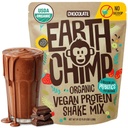 DünyaChimp Organik Vegan Protein Tozu - Probiyotiklerle - GMO, Süt Ücretsiz, Whey, Fabrika Kadınlar ve Erkekler için Temel Protein Tozu, Gluten Free - 52 Hizmetler 64 Oz (Chocolate) No Scoopop