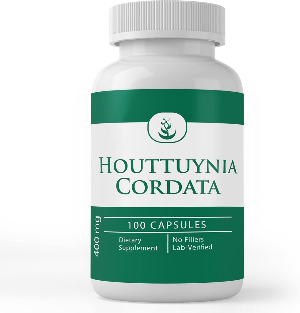 Saf Original Malzemeler Houttuynia Cordata, (100 Capsules) Her zaman Pure, Nomixs Or Fillers, Lab Onaylandı