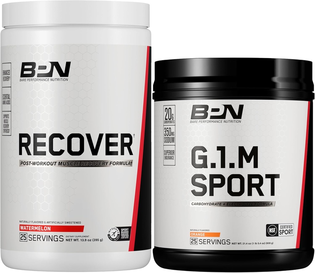 BARE PERFORMANCE NUTRITION BPN Recover & G1M Orange Sche