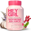 Hey Girl Hormone Balance for Women – 12in1 for Menopause, PSOS, PMS, Mood, Hot Flash, Ορμονική Υποστήριξη– w Myo-Inositol, Berberine, Maca Root, Black Cohosh, DIM, Dong Quai