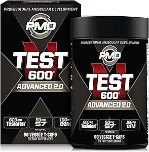 PMD Sports N-Test 600 Advanced Nitric Hoffman for Men - Klinik olarak Studied Testofen ile - Lean Muscle ve Strength Estrogen Suppression (90 Veggie -Caps)