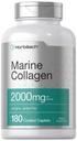 Horbäach Marine Collagen Capsule 2000mg | 180 Caplet Capsules | Tip 1 withdis | Non-GMO, Gluten Free Supplement Supplement Supplement