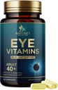 Eyes Vitamini - Lutein, çinko, Vitamins C, E, Zeaxanthin & Minerals ile Gelişmiş Göz Bakımı Vitaminleri - ABD'de Şişelenmiş - 60 Capsules