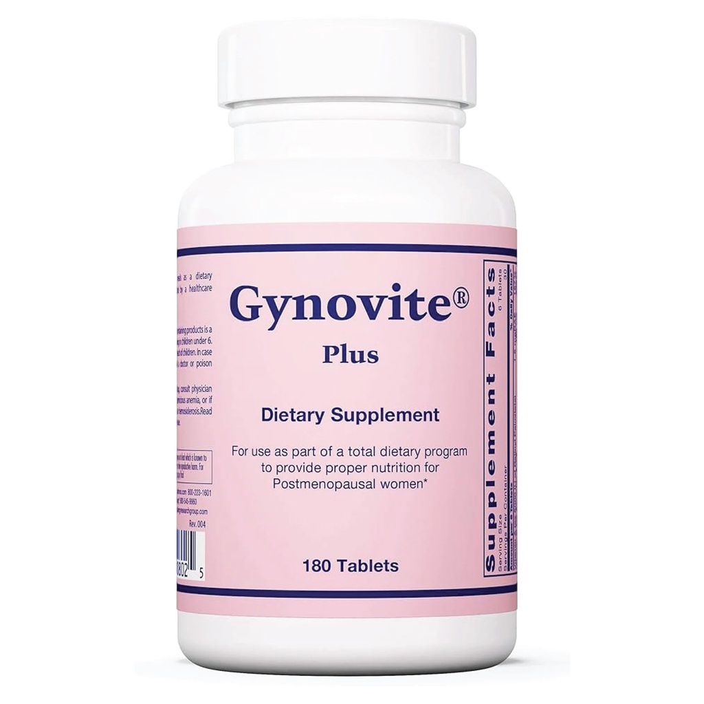 Optimox Gynovite - Συμπληρώματα εμμηνόπαυσης για γυναίκες, μετά την εμμηνόπαυση Υποστήριξη βιταμινών για καυτό φλας, νυχτερινό ιδρώτα, γυναικεία εμμηνόπαυση Comfort - 180 δισκία