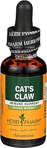 Herb Pharm Cat's Claw (UNA de Gato) Immune System Support için sıvı alıntı - 1 Ounce