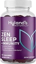 Αναπαύσου και οχύρωσε το Zen Sleep Aid και Immune Support, 42 Vegan Gummies, με μελατονίνη και L-Θεανίνη για υποστήριξη ύπνου και οργανικά Black Elderberry, βιταμίνη C και ψευδάργυρο