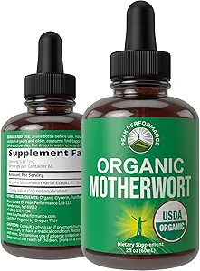 USDA Organik Anne, Aerial Ekstraksiyonu Yemin Ediyor. Vegan Herbal Supplement, Zero Sugar, Discovers Calm, Relaxation, Menstrual Relief and Endocrine Health. Anne, Kadınlar ve Erkekler için Herb Tincture'i kınadı