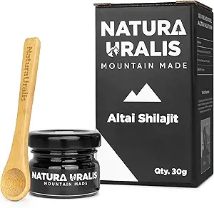 Altai Shilajit | 30g Organik Shilajit Mineral Üretimi, Doğal Formed - Altai Dağlarından Siyah Shilajit