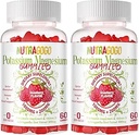 Piyaliz Gummies,Pyum Supplement w/Ashwagandha,High Abors Magnezyum Glycinate,B6,D3,Pyum Citrate,Electroyte for Yetişkinler Kids,Sugar-Free, 60 Strawberry Chews