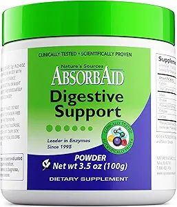 AbsorbAid Digestive Enzymes 100 Grams, Vital Nutrient Absorpsiyon'u% 71'e kadar artırmak için Proven