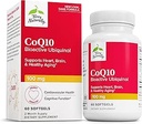 Terry Natural CoQ10 BioActive Ubiquinol - Hücre Enerji Desteği Tamam - BioActive CoQ10 Supplement - Sağlıklı Ağlama ve Beyin Sağlığı - 60 Softgels