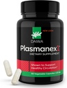 Daiwa Plazmanex 1 - Blood and Vein Circulation Supplements – Balance Circulation, Encourage Health Legs and Veins - 60 Vegan Capsules